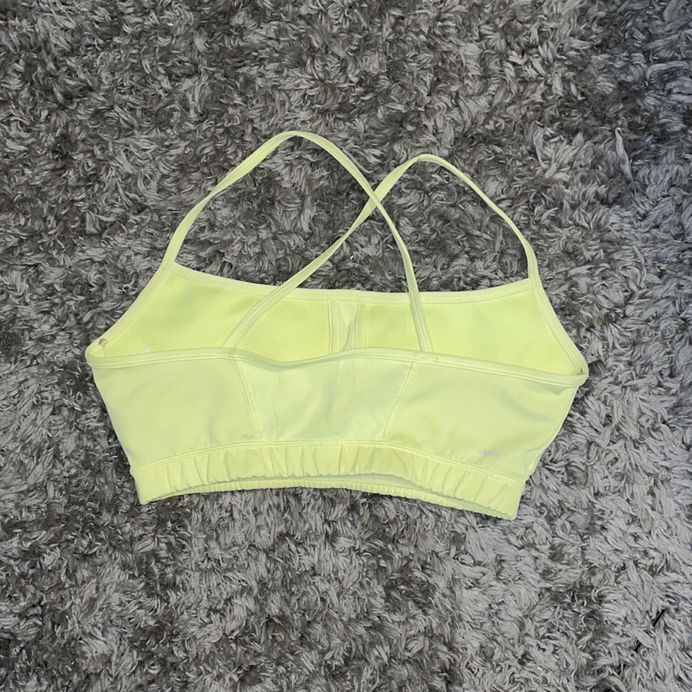 Victoria Secret yellow/pink sports bra large - Picture 3 of 4